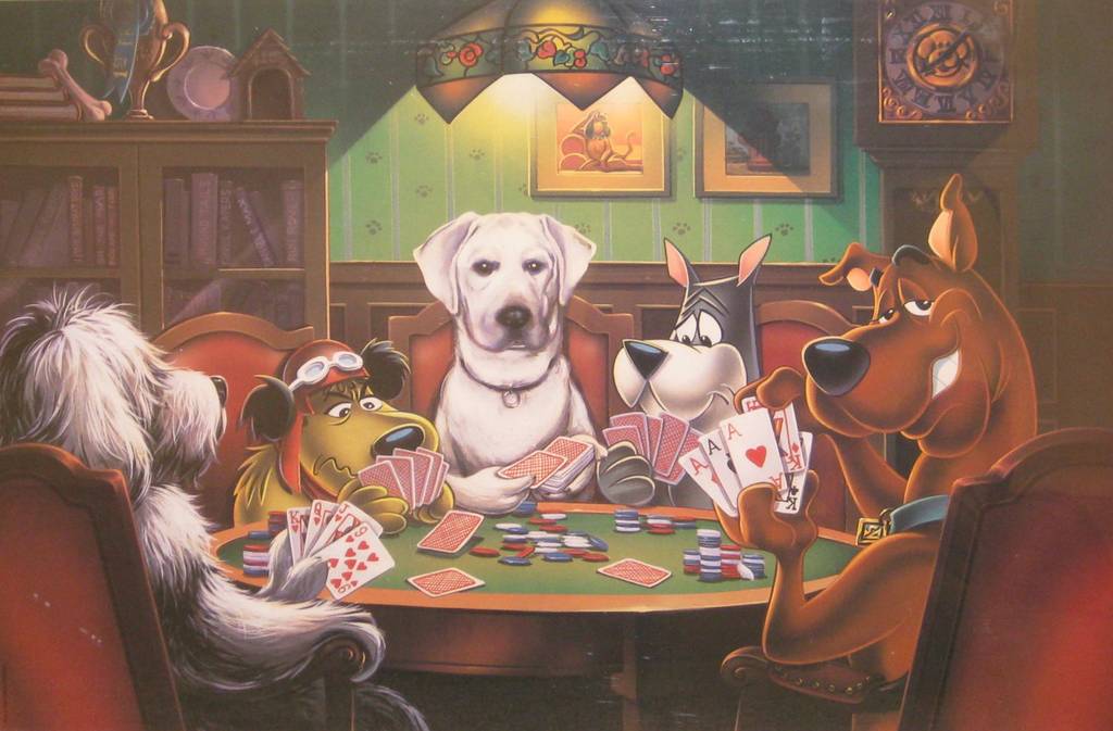 Pintura Perros Jugando Poker